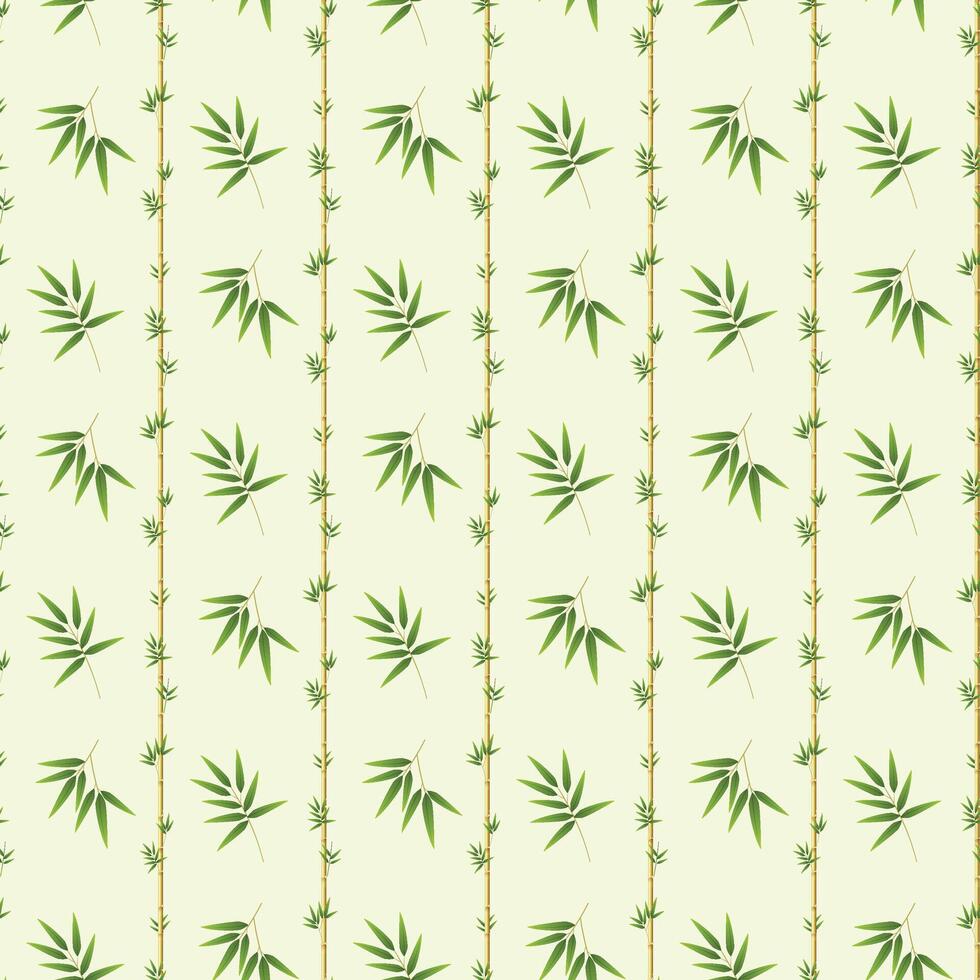 Bamboo Thicket Seamless Pattern Design vector