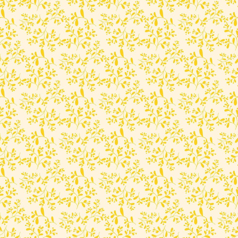 Blooming Flower Meadow Seamless Pattern Design vector