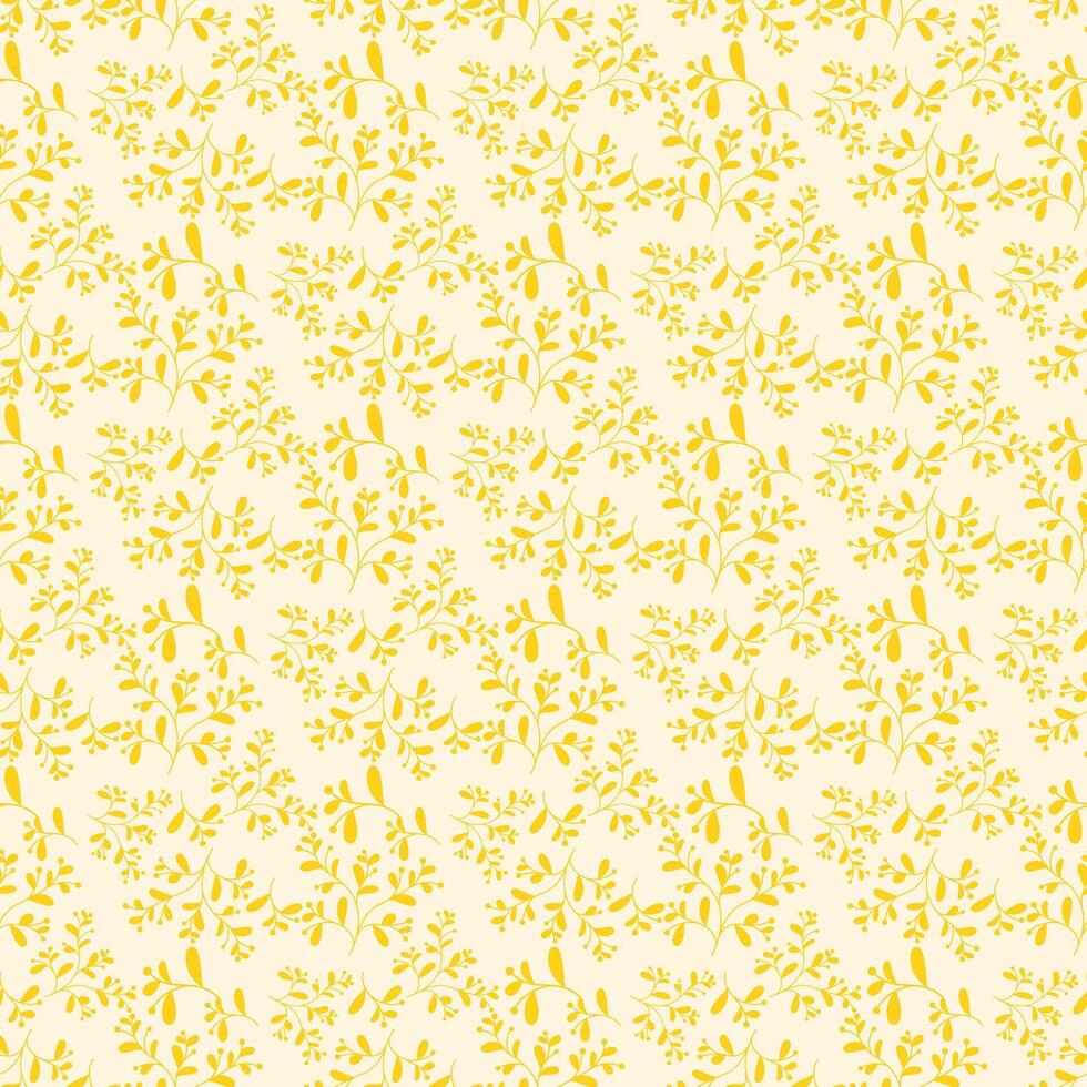 Blooming Flower Meadow Seamless Pattern Design vector