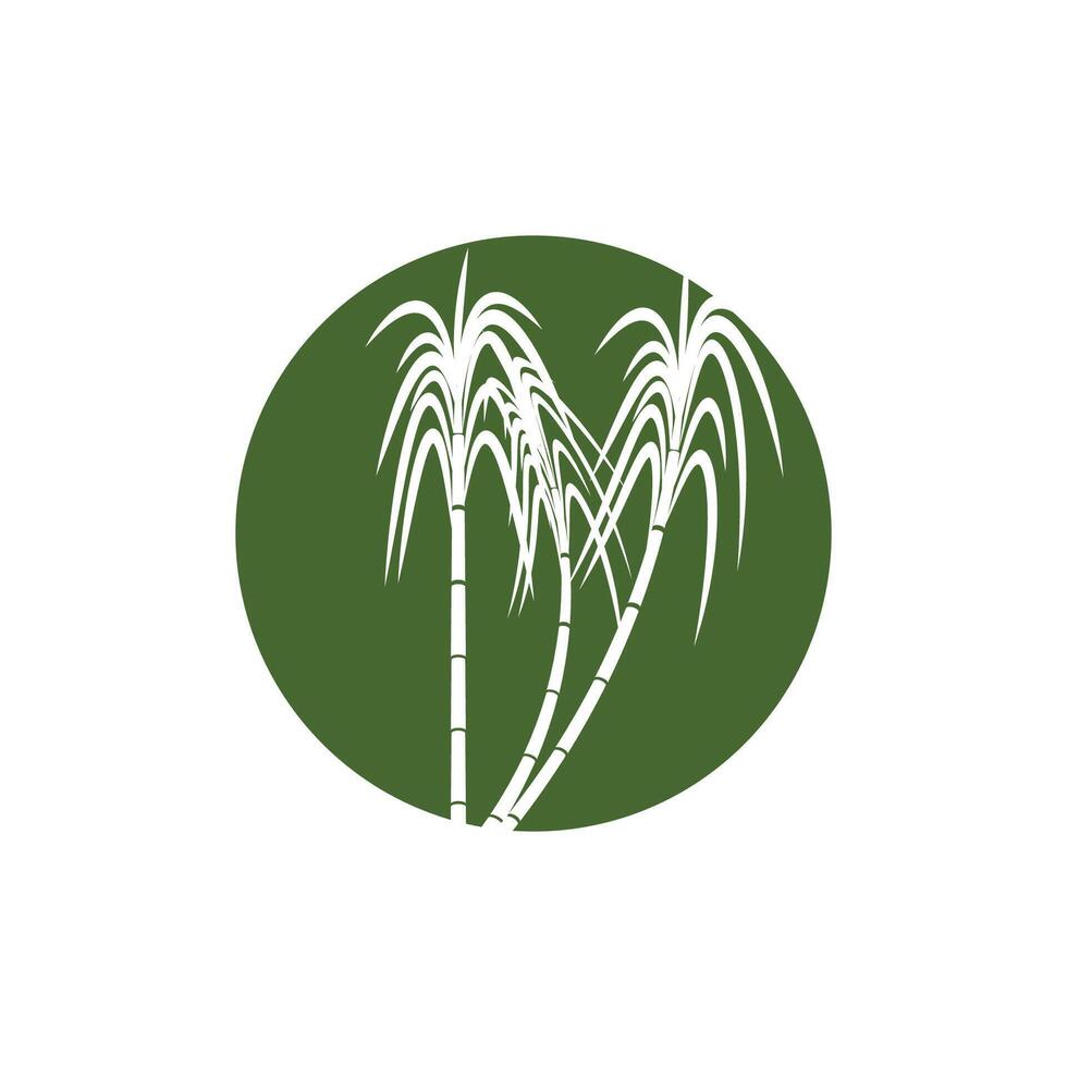 Sugarcane logo template symbol design vector