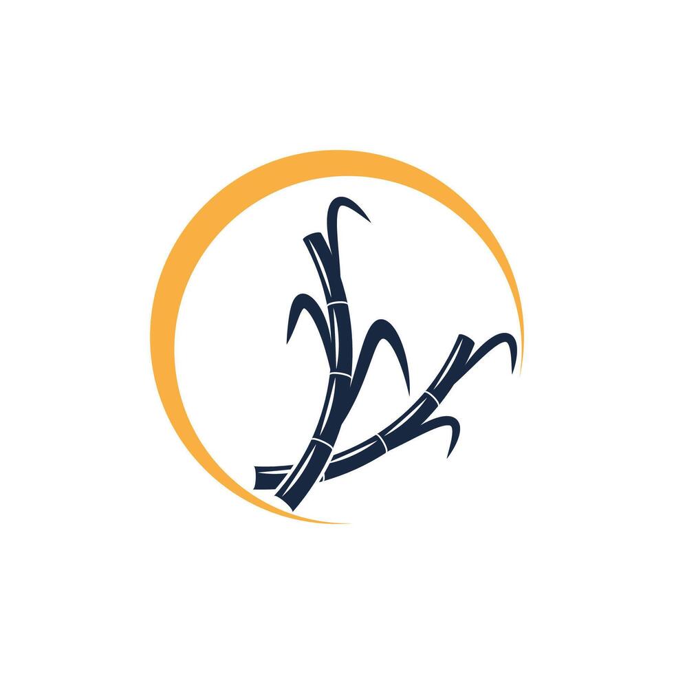 Sugarcane logo template symbol design vector