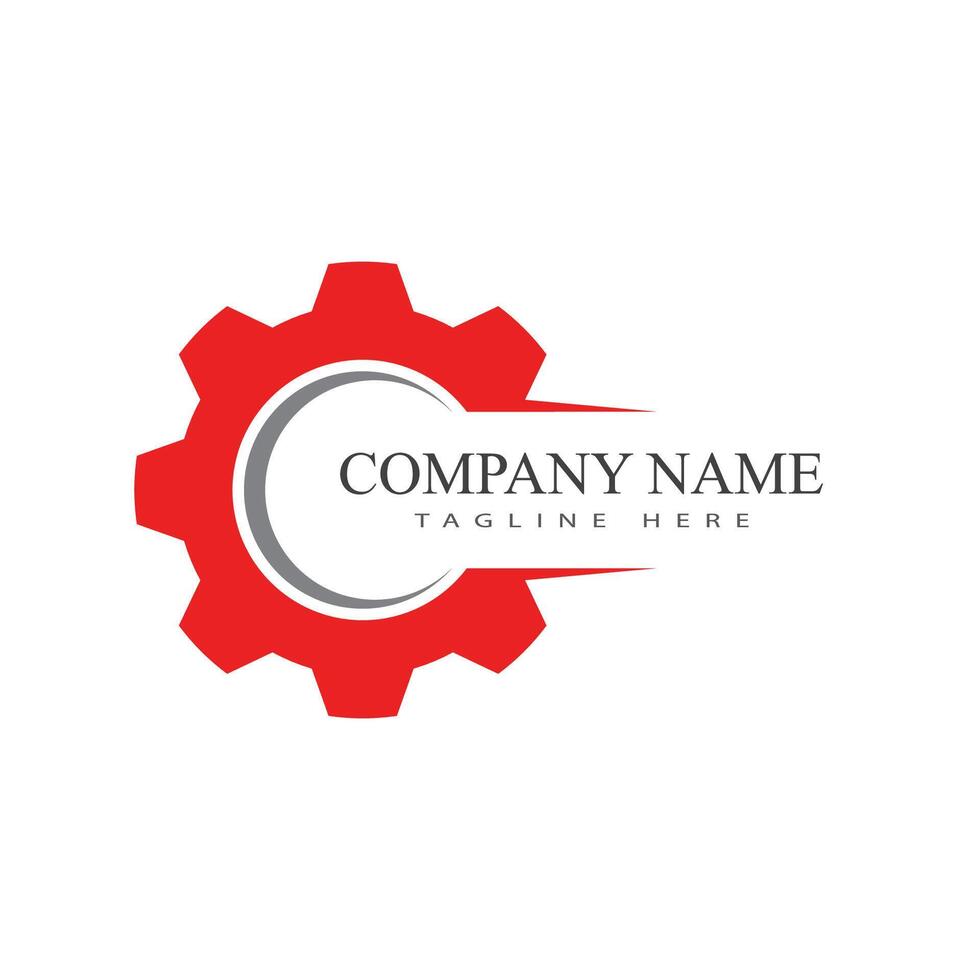 Gear logo template symbol design vector