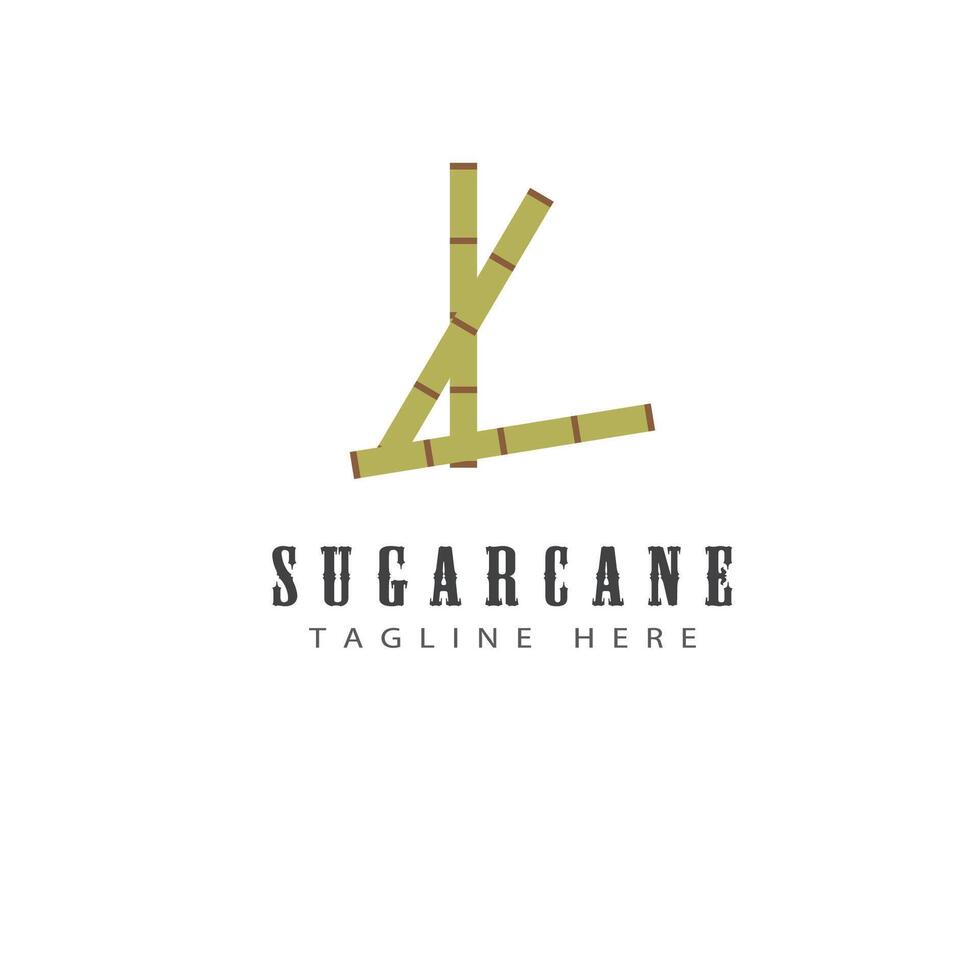 Sugarcane logo template symbol design vector