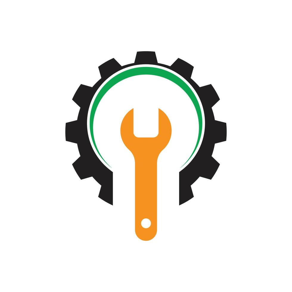 Gear logo template symbol design vector