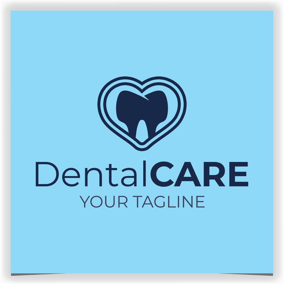 dental logo design template vector