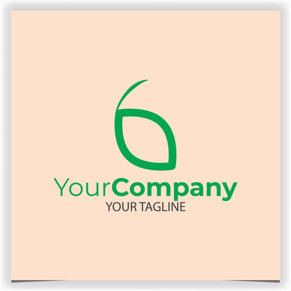 leaf logo design template vector