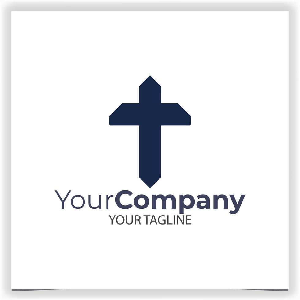 Church logo design template vector