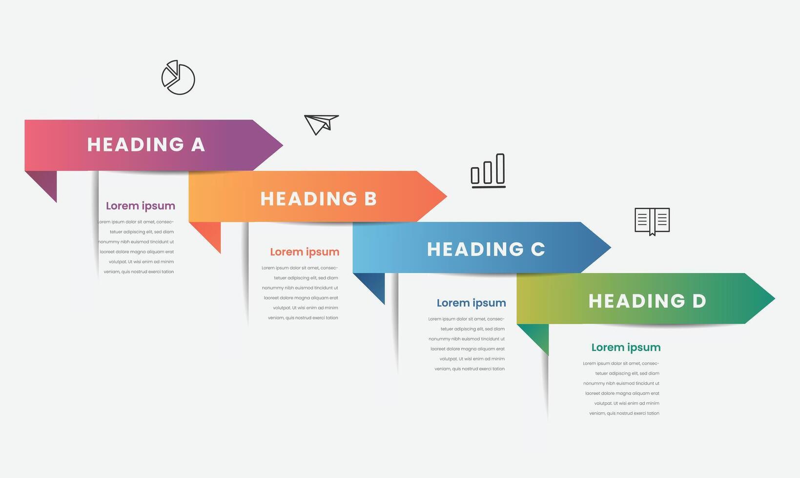 infografia diseño modelo Pro elemento vector