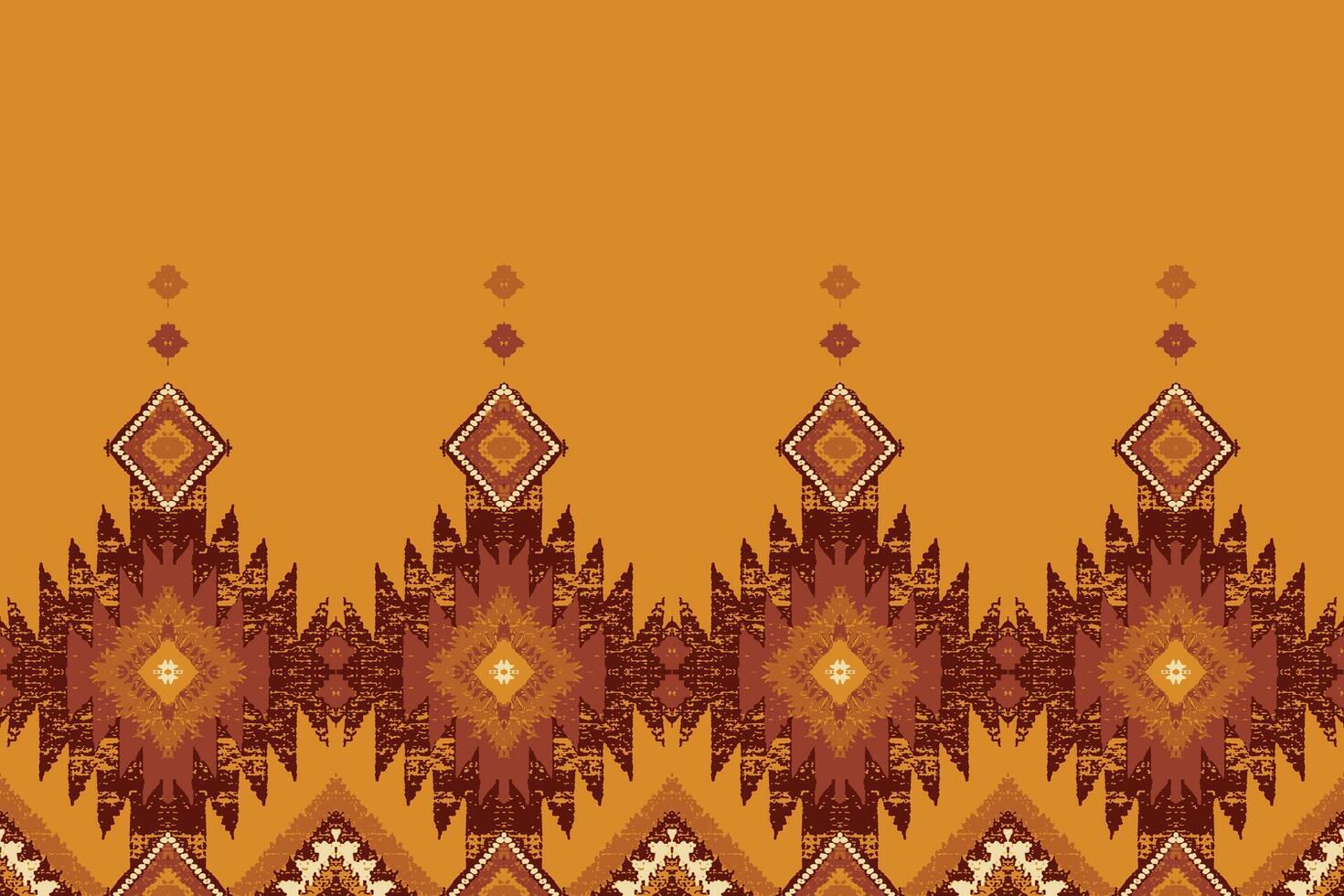 Ethnic abstract ikat art. Seamless pattern in tribal, folk embroidery, and Mexican style. Aztec geometric art ornament print.Design for carpet, wallpaper, clothing, wrapping, fabric, cover, textile vector