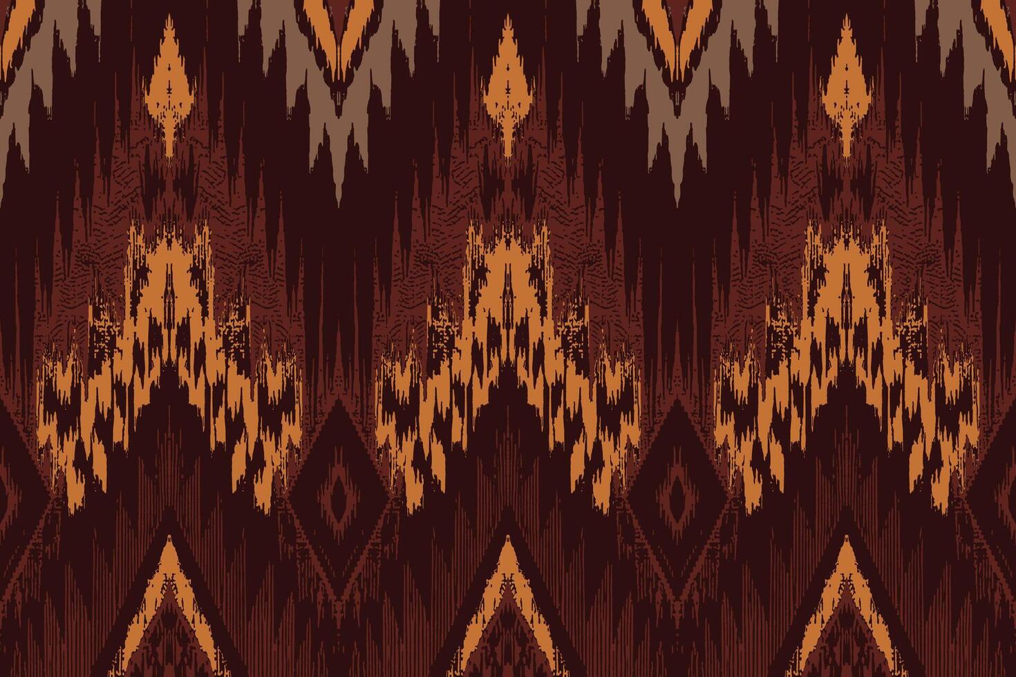 arte abstracto étnico ikat. patrón impecable en estilo tribal, bordado folclórico y mexicano. estampado de adornos de arte geométrico azteca.diseño para alfombras, papel pintado, ropa, envoltura, tela, cubierta, textil vector