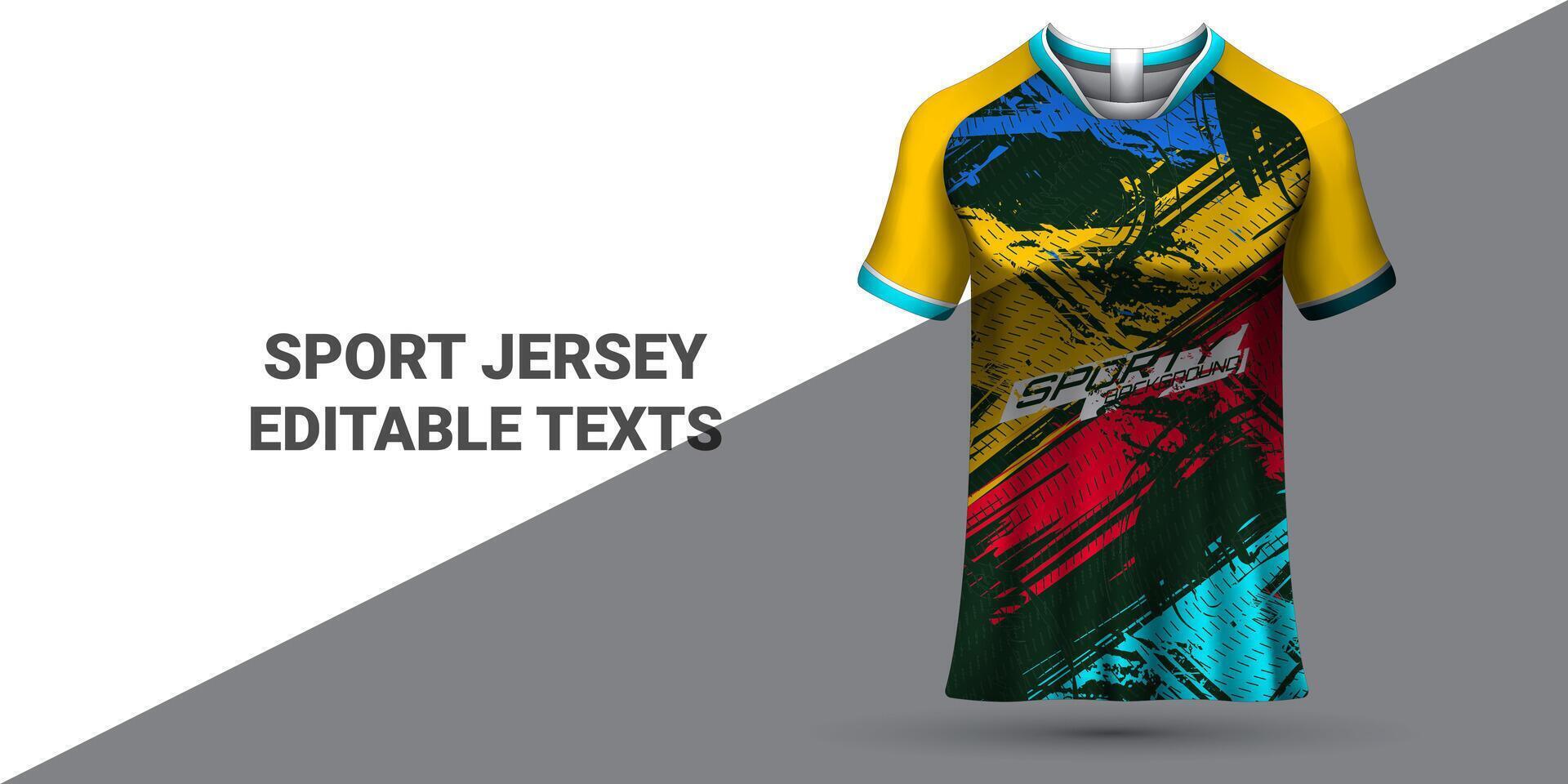 Sports jersey template sports t-shirt design Sports jersey design uniform concept vector