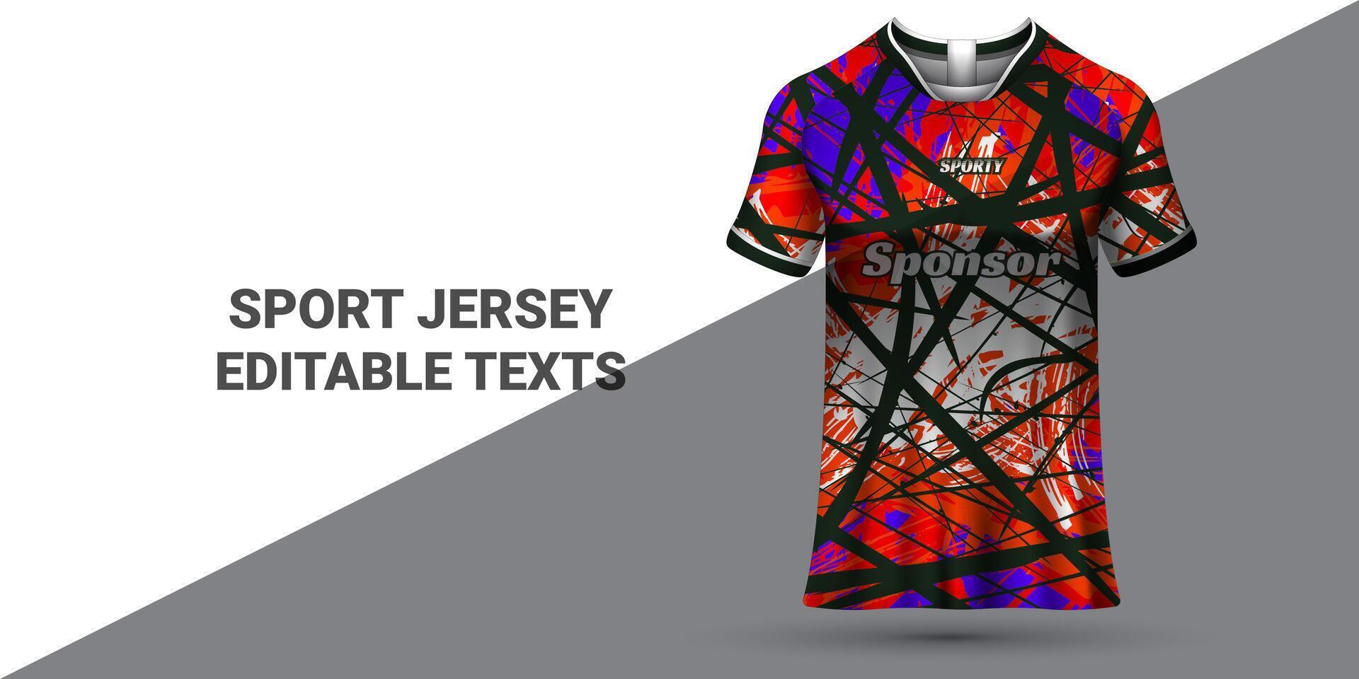 Sports jersey template sports t-shirt design Sports jersey design uniform concept vector