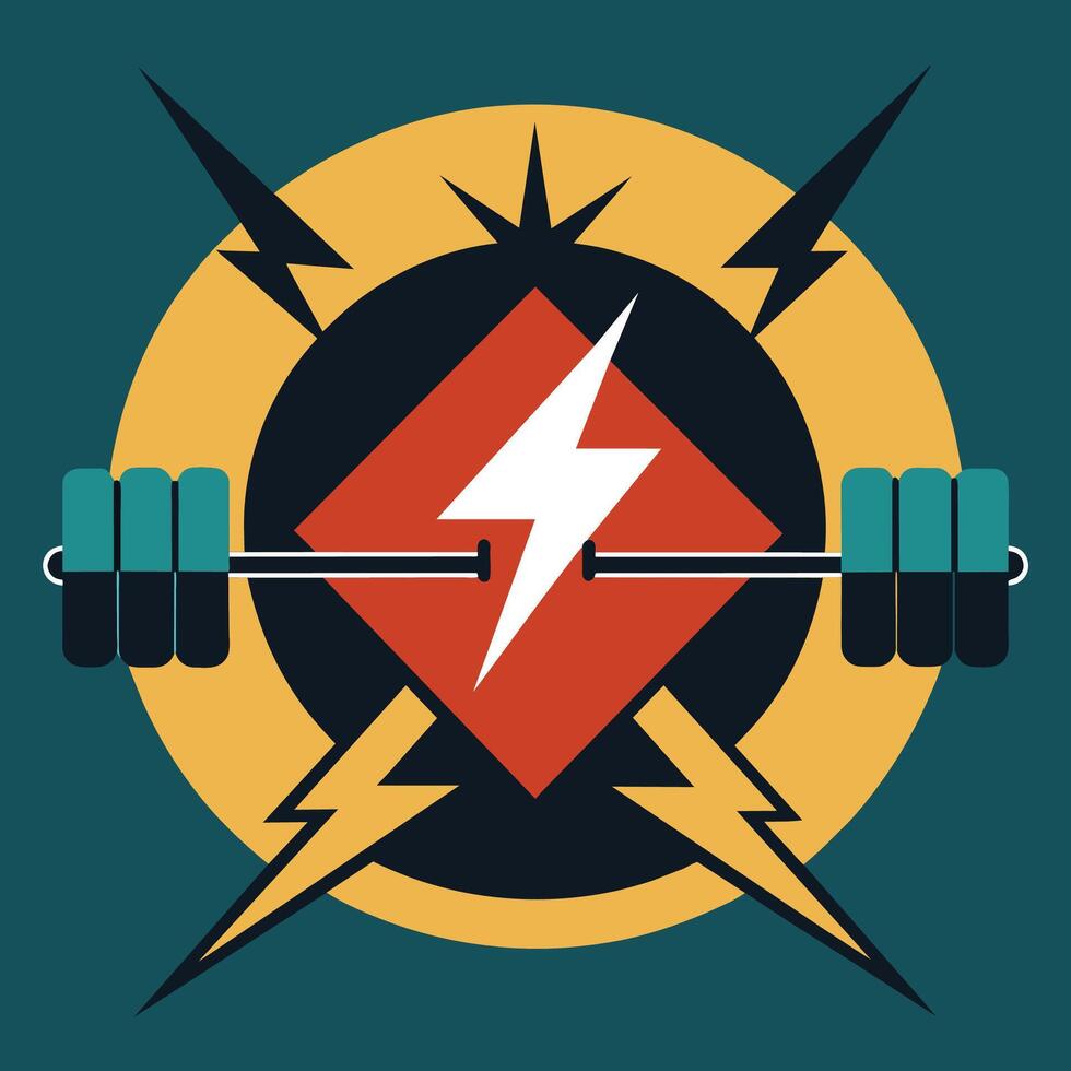 Minimalist logo design for a gym showcasing energy and motivation, A minimalist artwork inspired by the energy and motivation found in a gym vector