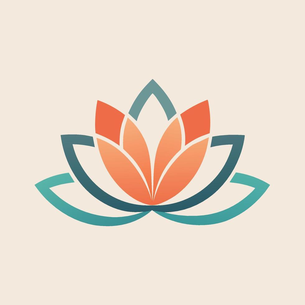 A vibrant lotus flower in full bloom set against a plain white backdrop, A calming image of a lotus flower symbolizing balance and peace vector
