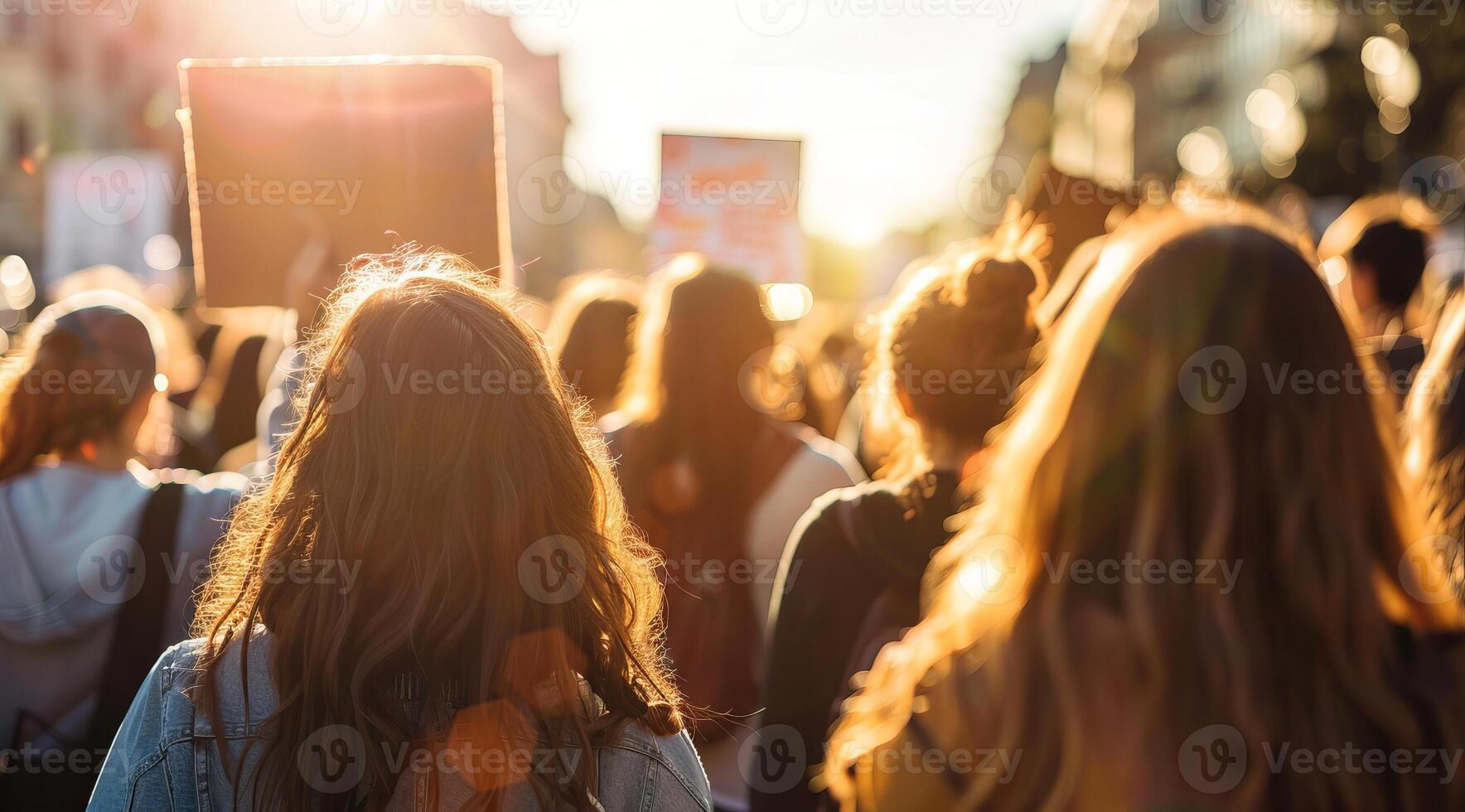 People demonstrate on the street and fight for black lives, lgbtq, feminism, and equality photo