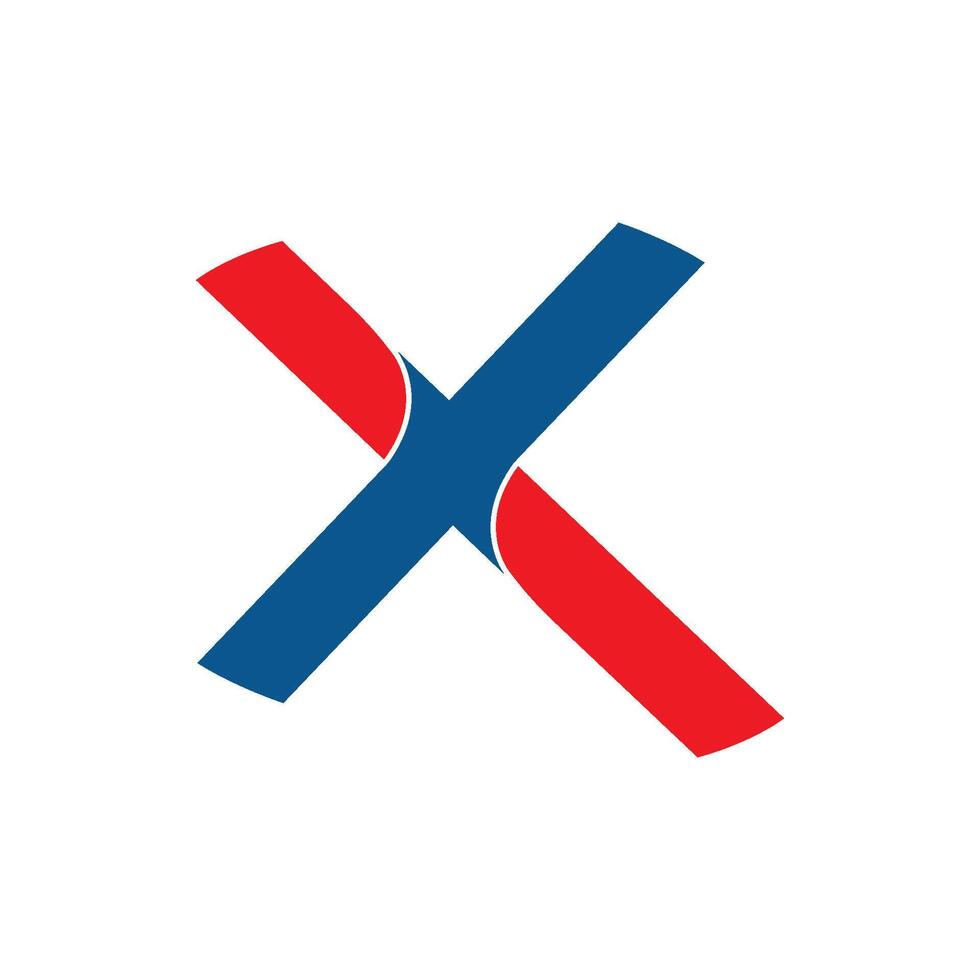 letter X logo template vector