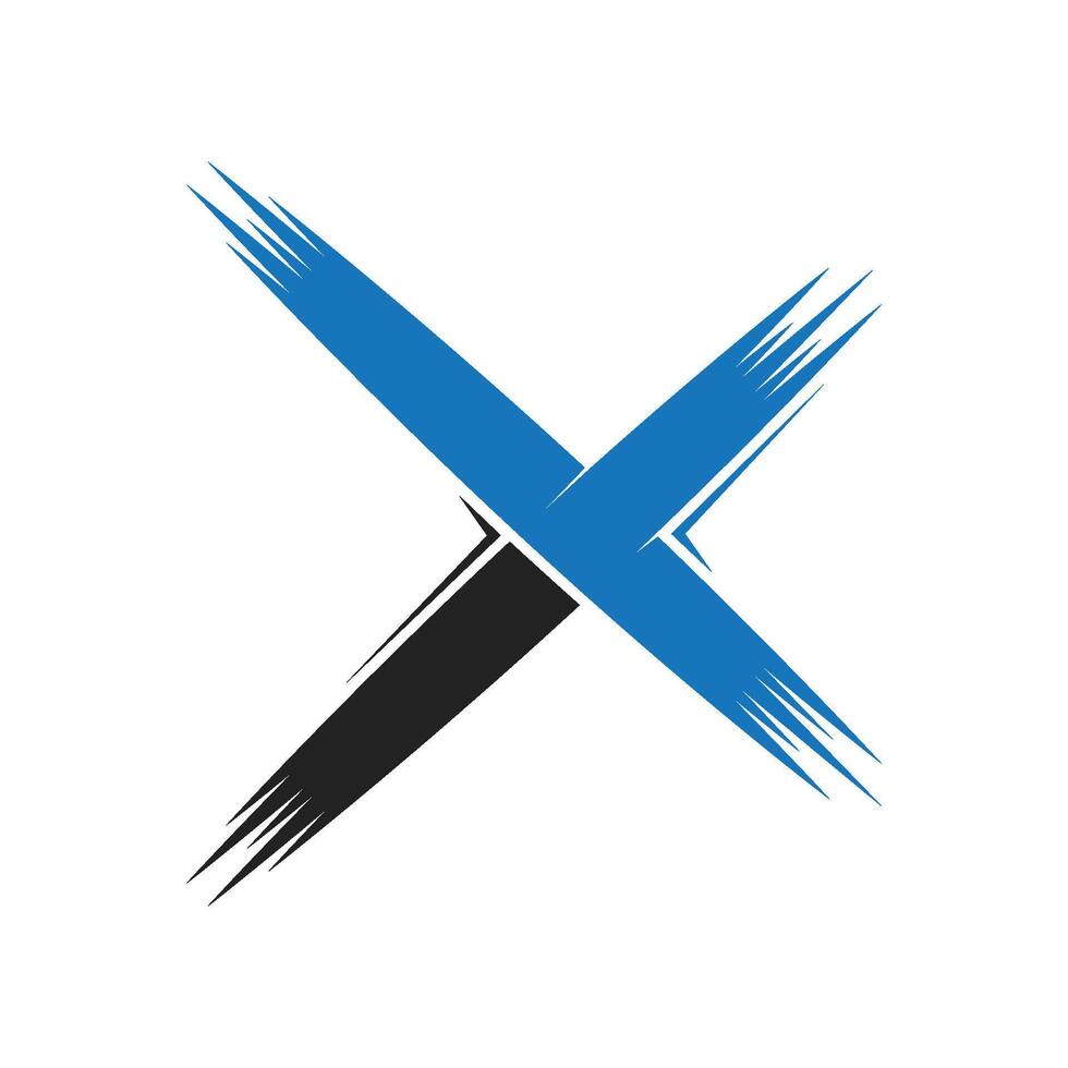 letter X logo template vector