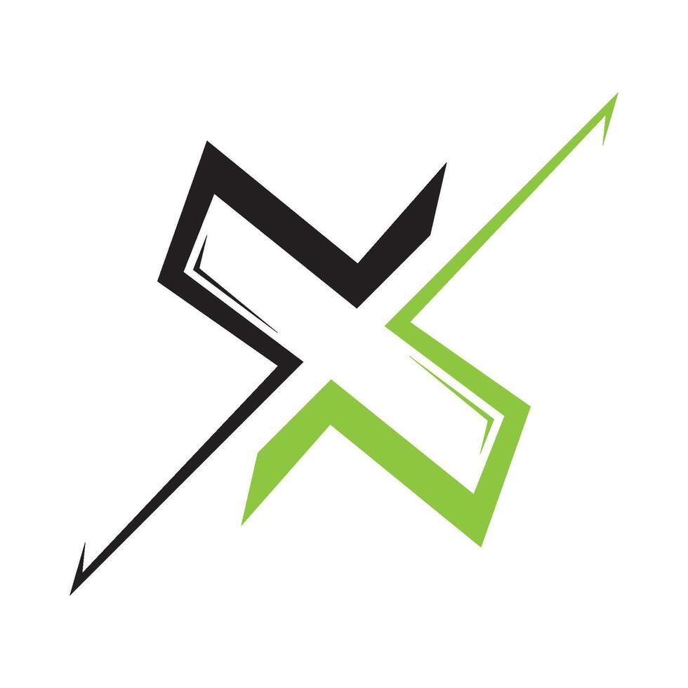 letter X logo template vector