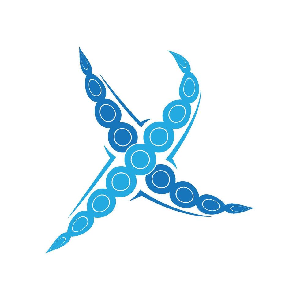 letter X logo template vector