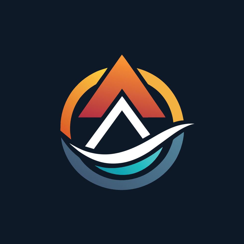 un minimalista logo diseño para un agua empresa exhibiendo olas y gotas en azul y blanco colores, diseño un minimalista logo para un innovador tecnología puesta en marcha vector