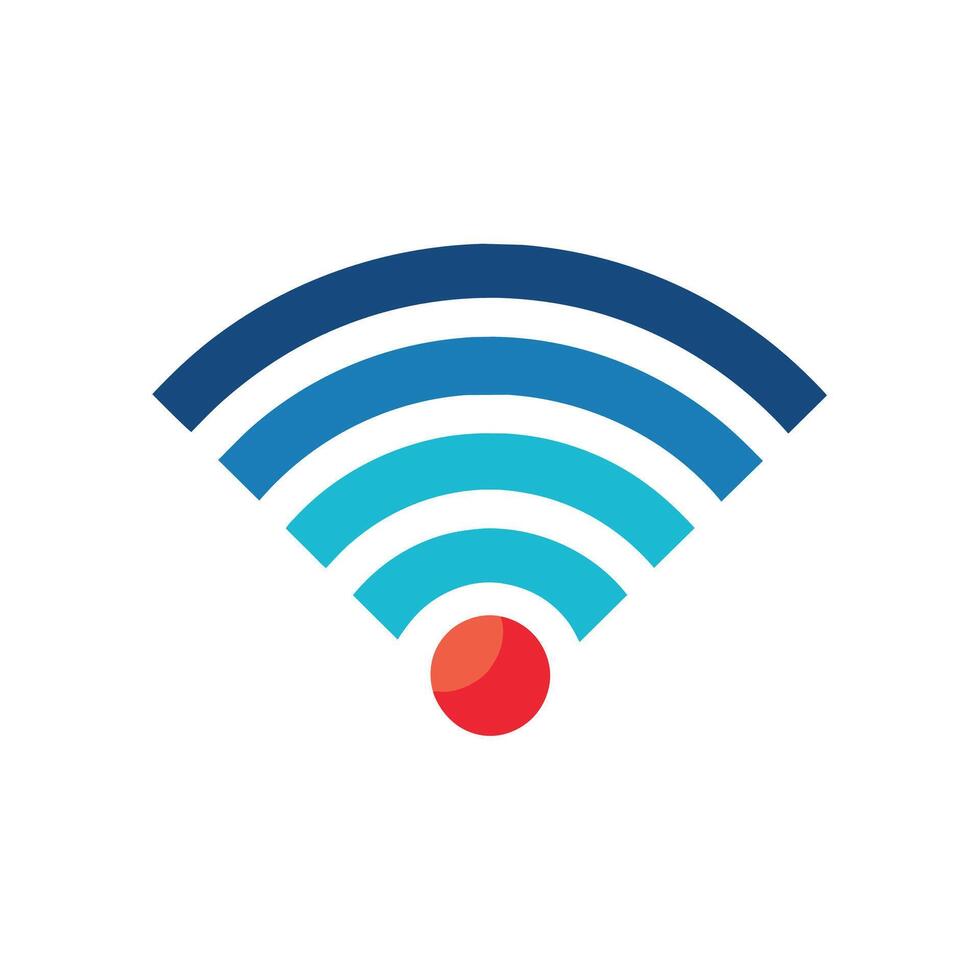 Wifi logo en blanco fondo, explorar el concepto de conectividad en un minimalista logo inspirado por Wifi señales vector