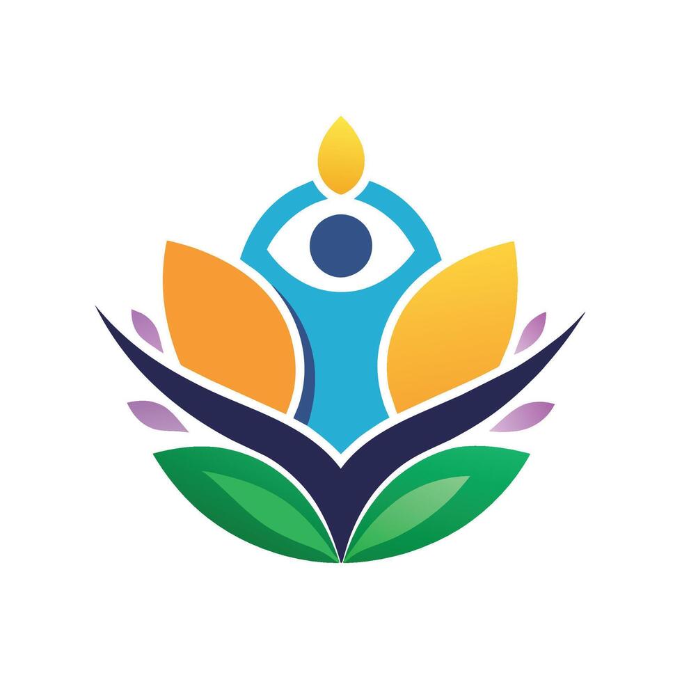 armonía yoga estudio logo, generar un Arte pedazo ese representa el unidad de mente, cuerpo, y espíritu en un minimalista estilo vector