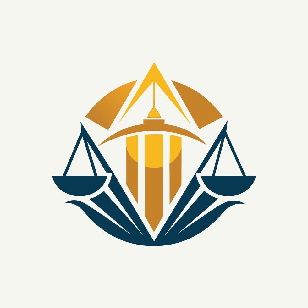 A logo design for a law firm, featuring strong and professional elements in its design, Generate a simple yet powerful logo for a legal advisory service vector