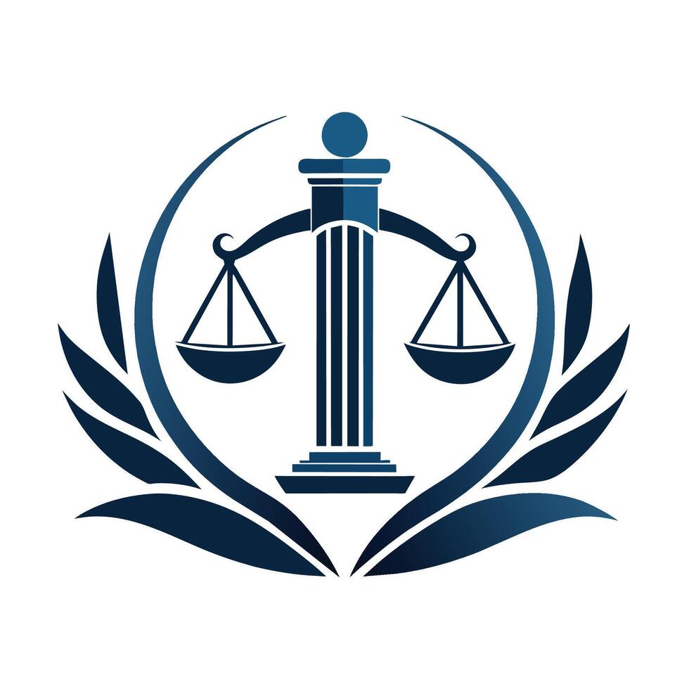 A sleek and understated logo design for a law firm, symbolizing professionalism and expertise, Produce a sleek and understated logo for a law consulting company vector