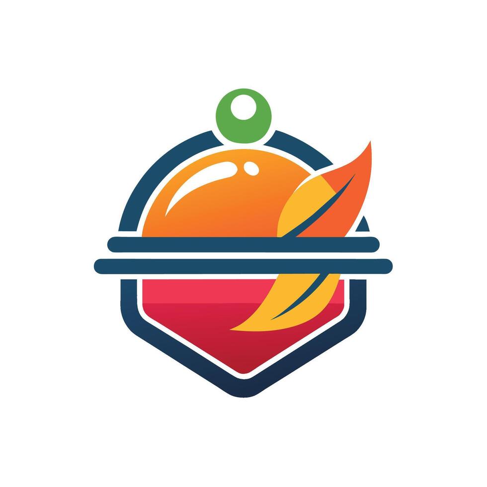 A modern logo design for a fruit company, featuring clean lines and vibrant colors, A clean and modern design for a food delivery service, minimalist simple modern logo design vector