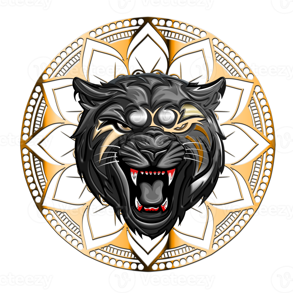 schwarzes Panther-Logo png
