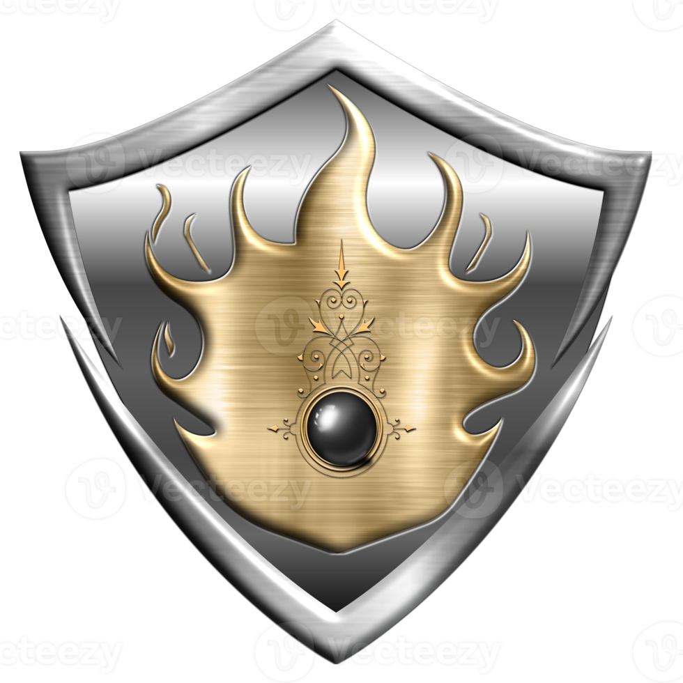 Metallic Shield Logo png