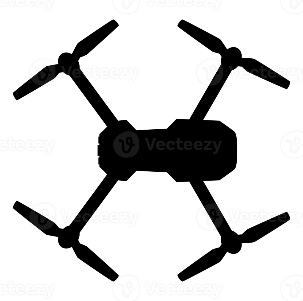 Drone Camera or UAV Silhouette, Flat Style, Can use for Art Illustration, Apps, Website, Pictogram, Logo Gram, or Graphic Design Element png