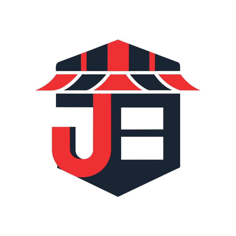 A logo design for a company featuring a modern font with the letter J in the center, Bold initials of the store name in a modern font, minimalist simple modern logo design vector