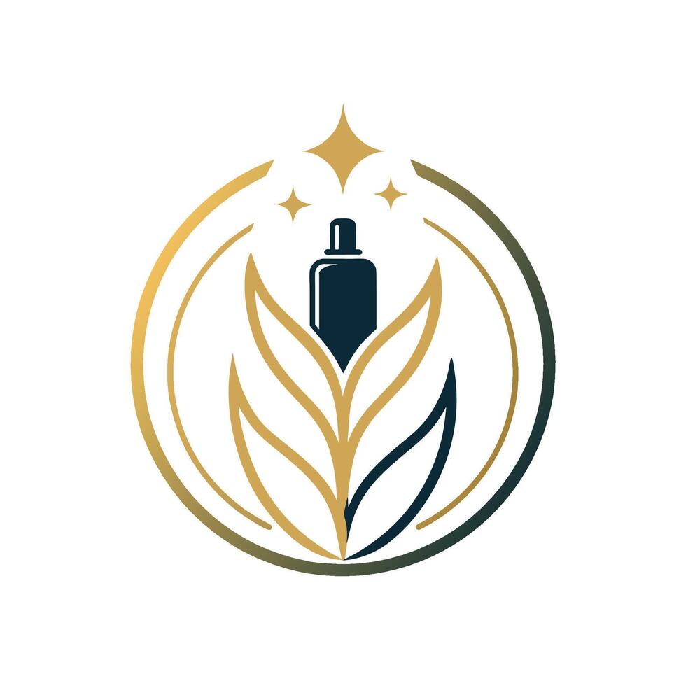 Sleek logo design for a high-end ski company, showcasing elegance and sophistication, Create a clean and refined logo for a high-end skincare brand vector