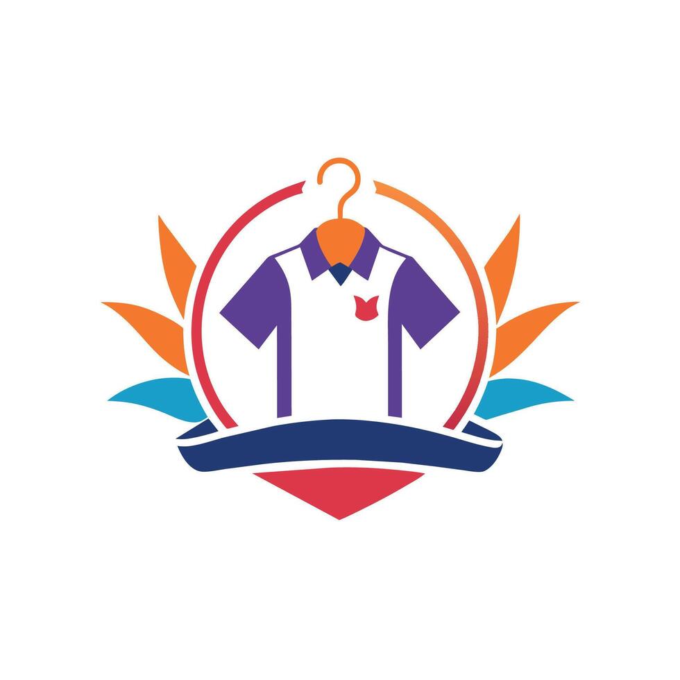 Logo design featuring clean and modern elements suitable for an online clothing store branding, Create a clean and modern logo for an online clothing store vector