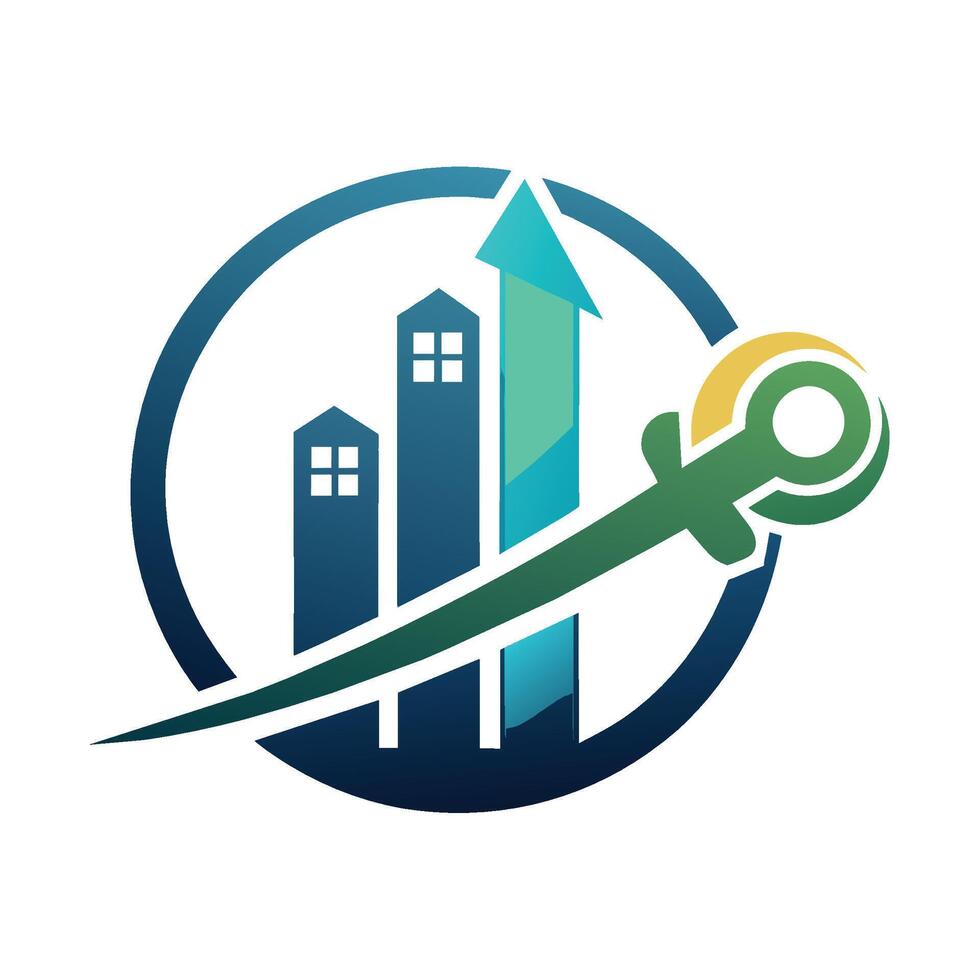 un llave inglesa conjunto en contra un fondo de un edificio debajo construcción, un pulcro diseño incorporando un llave elemento relacionado a financiero planificación y administración vector