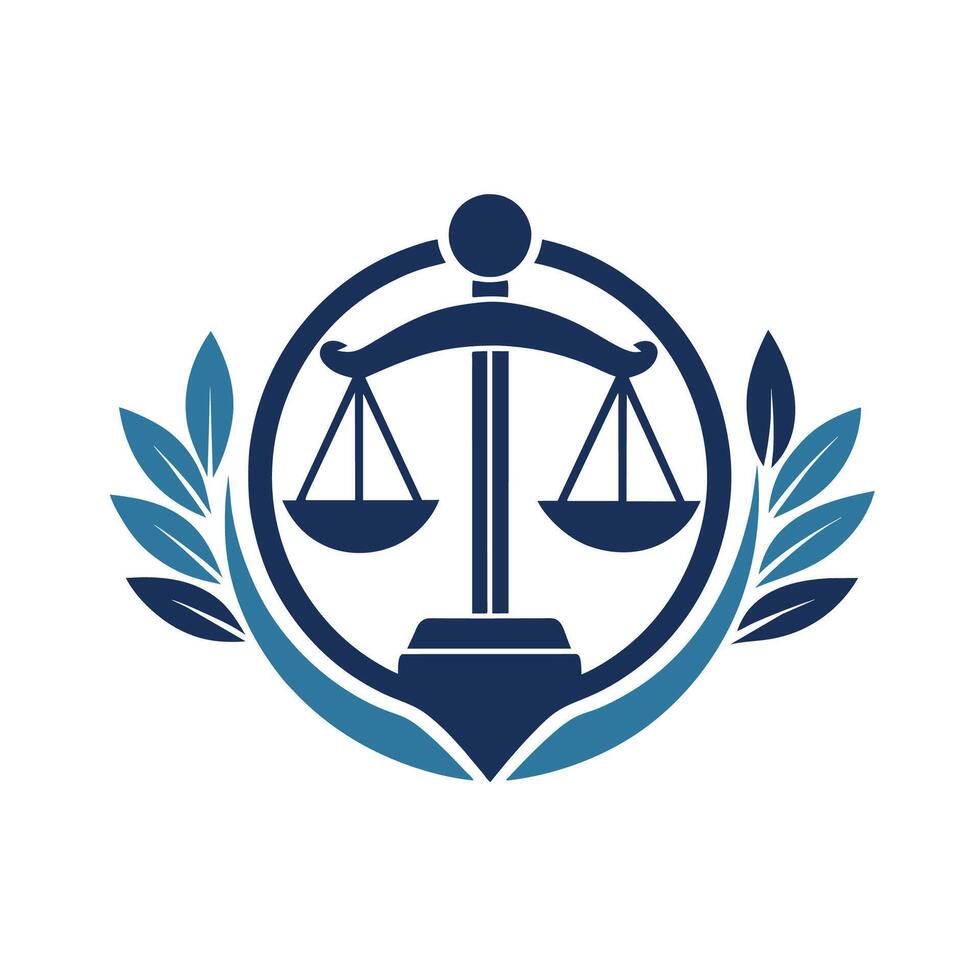 escamas de justicia logo en blanco fondo, desarrollar un limpio, profesional logo para un ley firme, minimalista sencillo moderno logo diseño vector