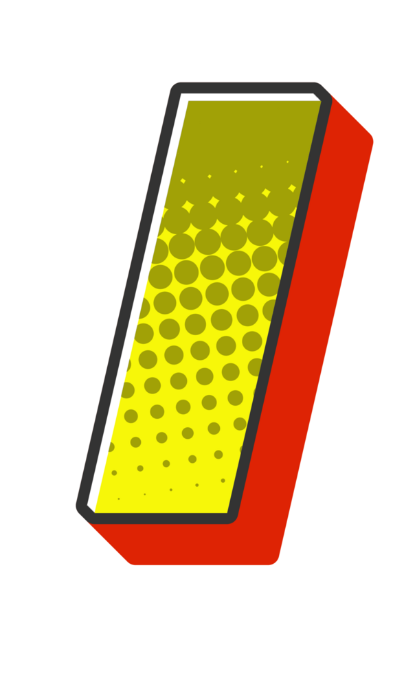 Comic Halftone Alphabet Letter and Number png