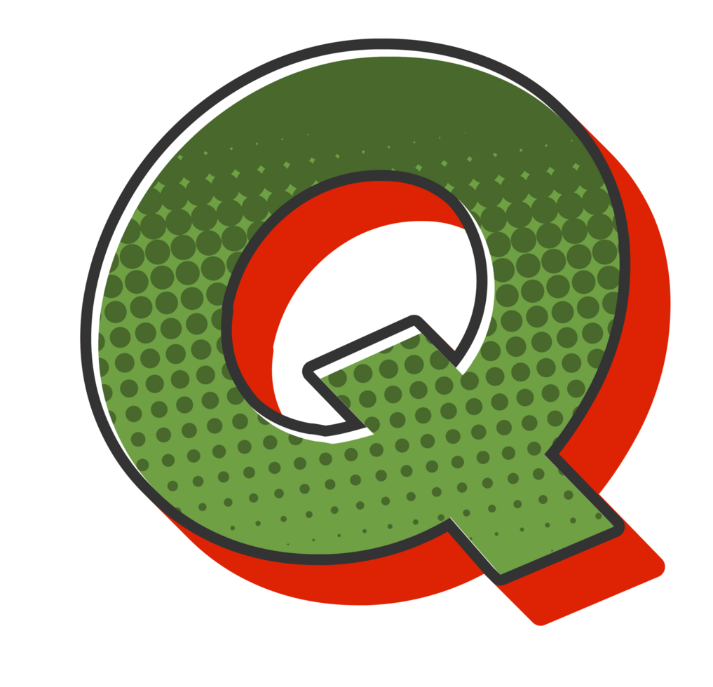Comic Halftone Alphabet Letter and Number png