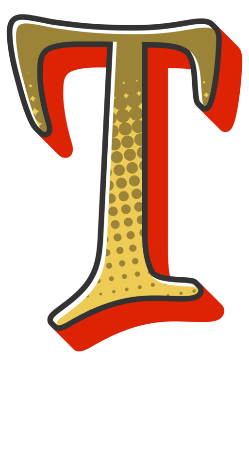 Comic Halftone Alphabet Letter and Number png