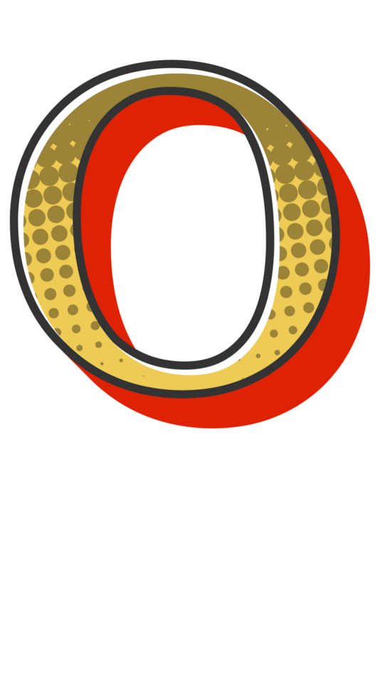 Comic Halftone Alphabet Letter and Number png