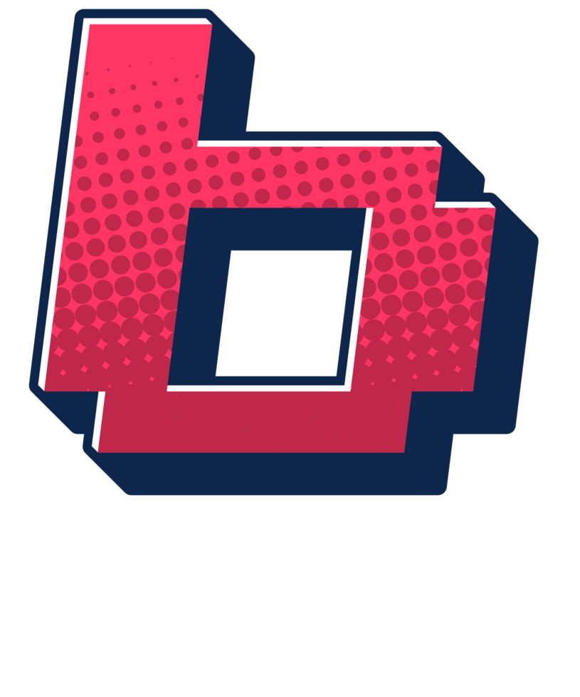 Comic Halftone Alphabet Letter and Number png