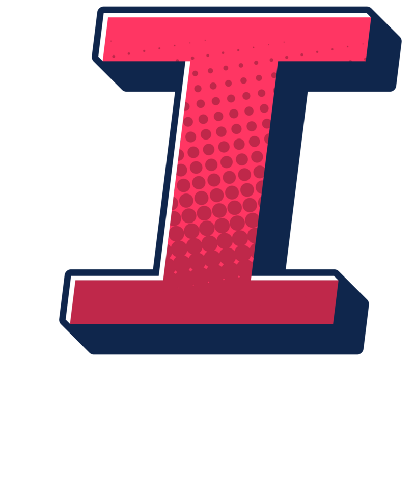 Comic Halftone Alphabet Letter and Number png