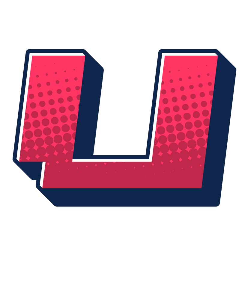 Comic Halftone Alphabet Letter and Number png