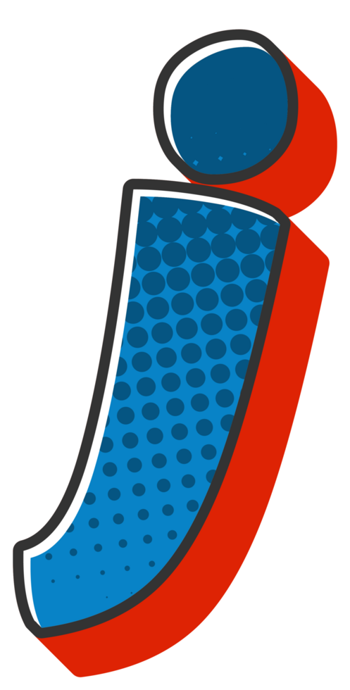 Comic Halftone Alphabet Letter and Number png