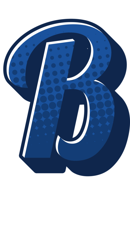 Comic Halftone Alphabet Letter and Number png