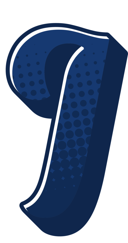 Comic Halftone Alphabet Letter and Number png