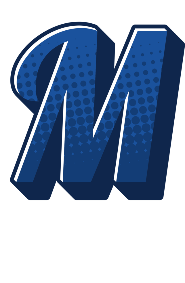 Comic Halftone Alphabet Letter and Number png