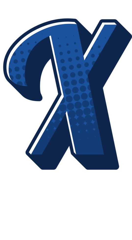 Comic Halftone Alphabet Letter and Number png