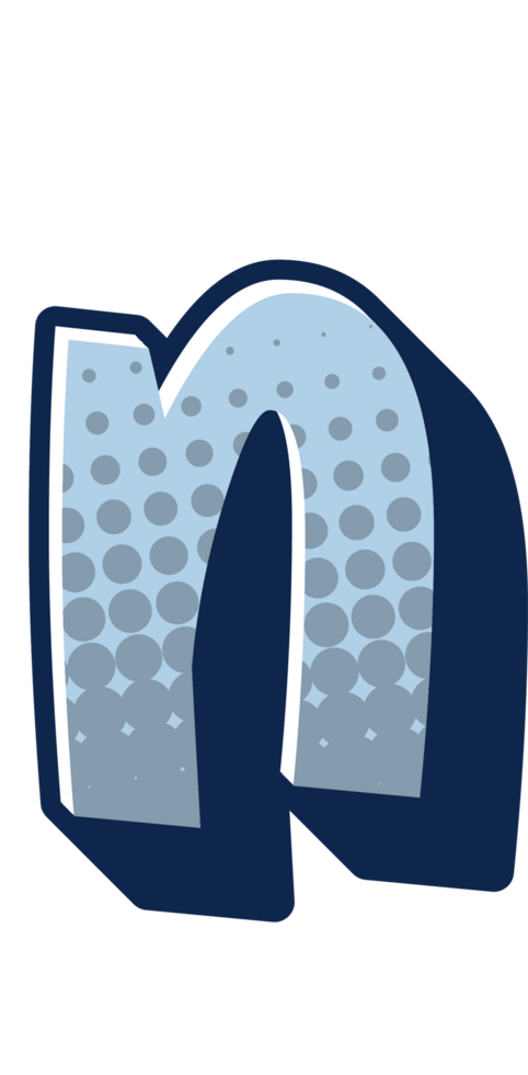 Comic Halftone Alphabet Letter and Number png